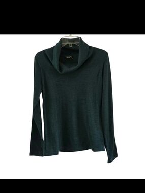Brunella Gori Forest Green Merino Wool Sweater Cowl Neck Womens Size L